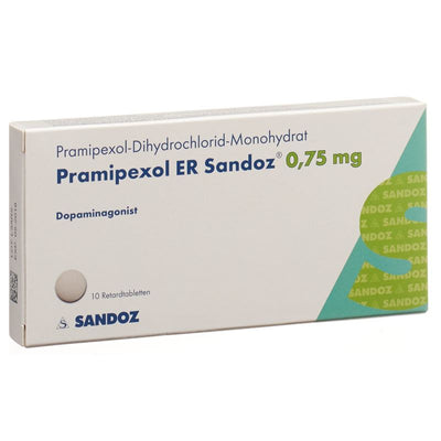 PRAMIPEXOL ER Sandoz Ret Tabl 0.75 mg 10 Stk