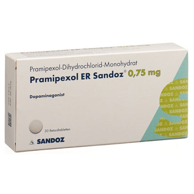 PRAMIPEXOL ER Sandoz Ret Tabl 0.75 mg 30 Stk