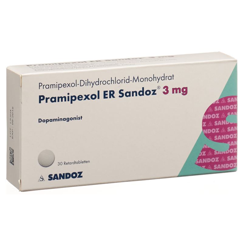 PRAMIPEXOL ER Sandoz Ret Tabl 3 mg 30 Stk