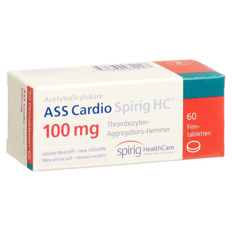 ASS CARDIO Spirig HC Filmtabl 100 mg 60 Stk