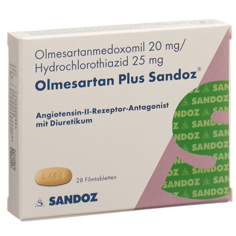 OLMESARTAN PLUS Sandoz Filmtabl 20/25mg 28 Stk