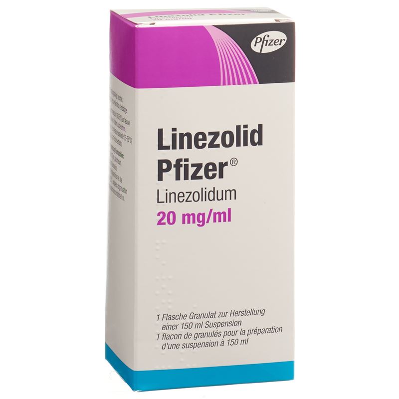 LINEZOLID Pfizer Gran 20 mg/ml f Susp Fl 150 ml