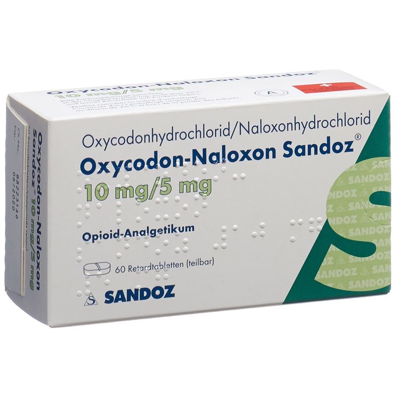 OXYCODON-NALOXON Sandoz Ret Tabl 10/5 mg 60 Stk