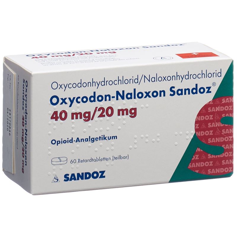 OXYCODON-NALOXON Sandoz Ret Tabl 40/20 mg 60 Stk