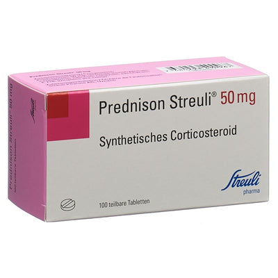 PREDNISON Streuli Tabl 50 mg 100 Stk