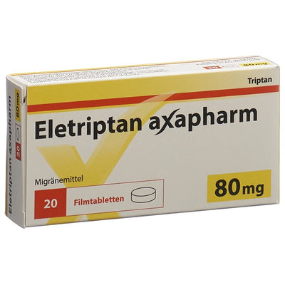 ELETRIPTAN Axapharm Filmtabl 80 mg 20 Stk