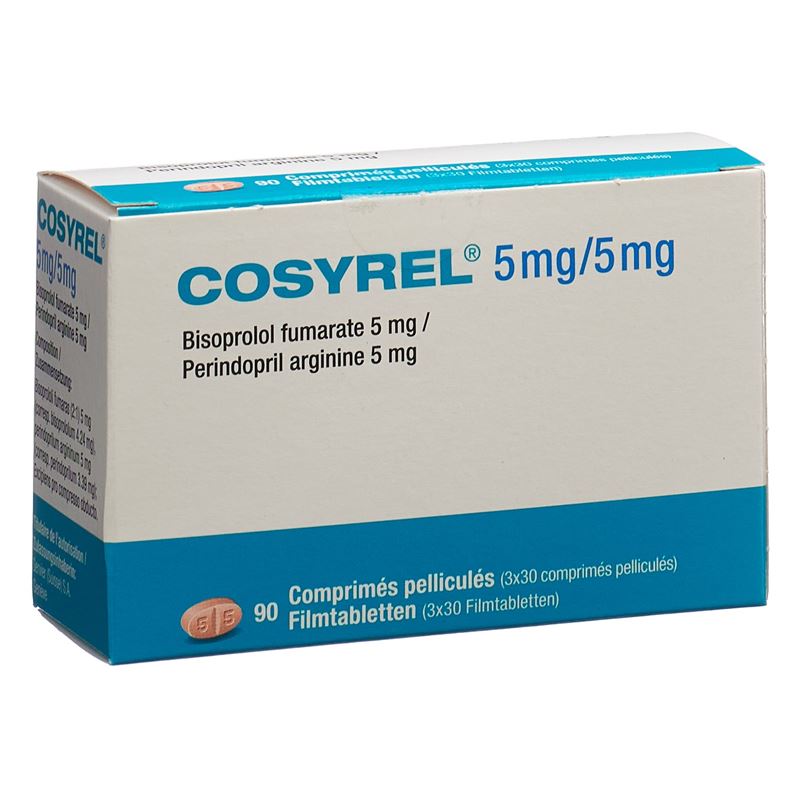 COSYREL Filmtabl Biso 5mg/Perind 5mg 3 x 30 Stk