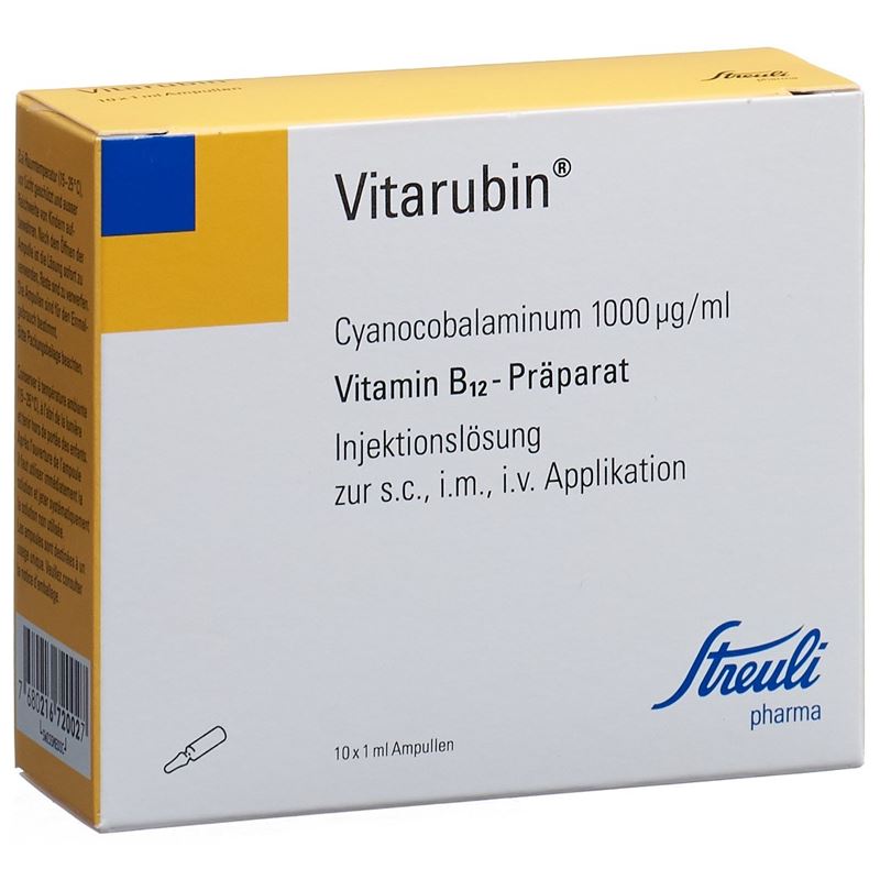 VITARUBIN Inj Lös 1000 mcg/ml 10 Amp 1 ml