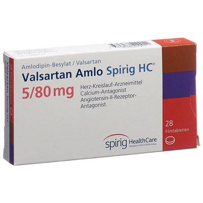 VALSARTAN AMLO Spirig HC Filmtabl 5/80mg 28 Stk