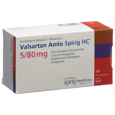 VALSARTAN AMLO Spirig HC Filmtabl 5/80mg 98 Stk