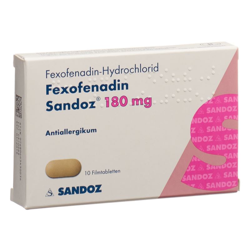 FEXOFENADIN Sandoz Filmtabl 180 mg 10 Stk