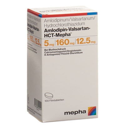 AMLODIPIN VALSARTAN HCT Mepha 5/160/12.5 100 Stk