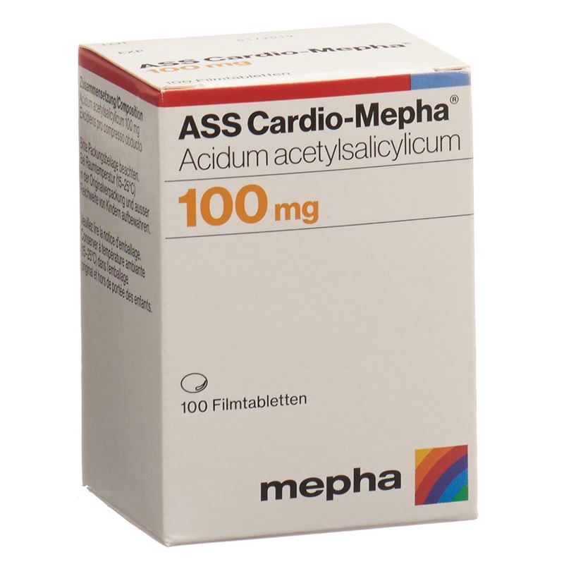 ASS CARDIO Mepha Filmtabl 100 mg Ds 100 Stk