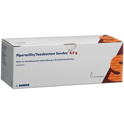 PIPERACILLIN TAZOB. Sandoz 4.5 g 10 Durchstf