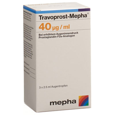 TRAVOPROST Mepha Gtt Opht 40 mcg/ml 3 Fl 2.5 ml