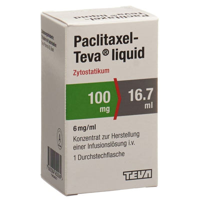 PACLITAXEL Teva liquid 100 mg/16.7ml Durchstf