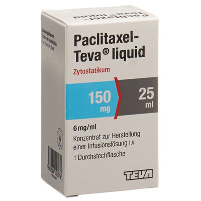 PACLITAXEL Teva liquid 150 mg/25ml Durchstf