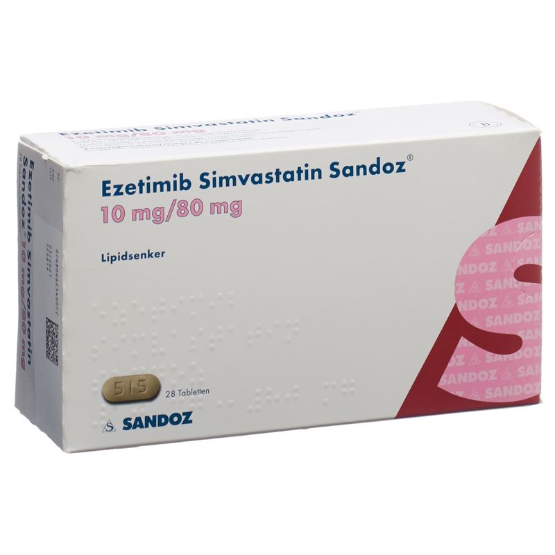 EZETIMIB SIMVASTATIN Sandoz Tabl 10/80 mg 28 Stk