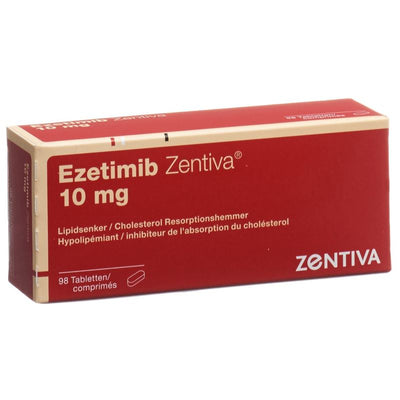 EZETIMIB Zentiva Tabl 10 mg 98 Stk