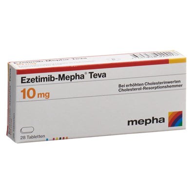 EZETIMIB Mepha Teva Tabl 10 mg 28 Stk