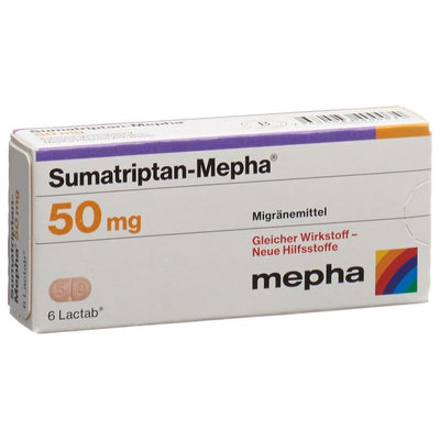 SUMATRIPTAN Mepha Filmtabl 50 mg 6 Stk