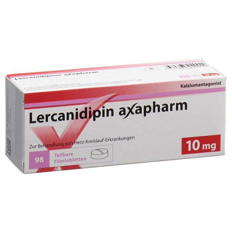 LERCANIDIPIN Axapharm Filmtabl 10 mg 98 Stk