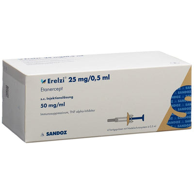 ERELZI Inj Lös 25 mg/0.5ml 4 Fertspr 0.5 ml