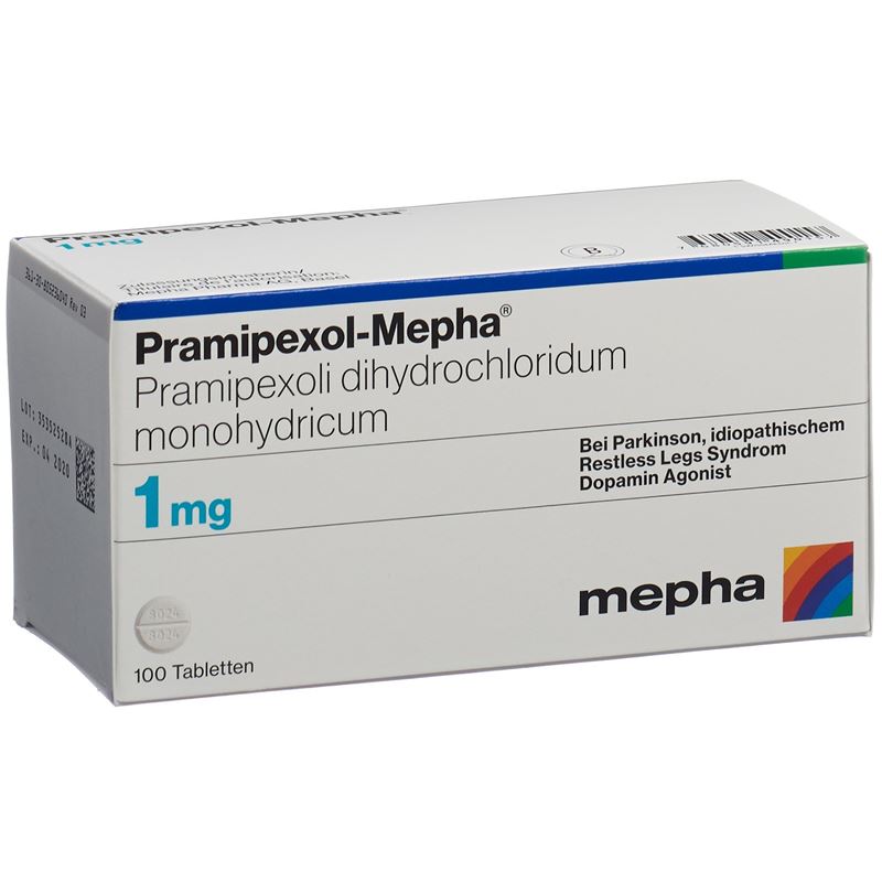 PRAMIPEXOL Mepha Tabl 1 mg 100 Stk