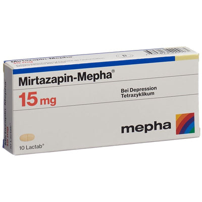 MIRTAZAPIN Mepha Filmtabl 15 mg 10 Stk