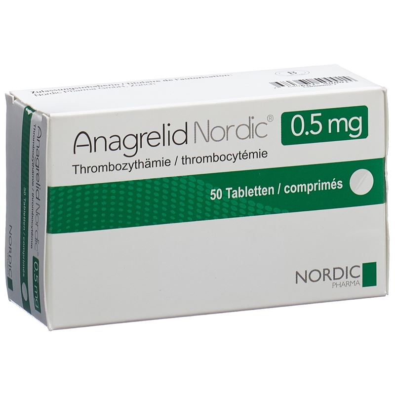 ANAGRELID Nordic Tabl 0.5 mg 50 Stk