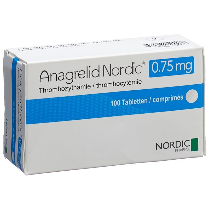 ANAGRELID Nordic Tabl 0.75 mg 100 Stk