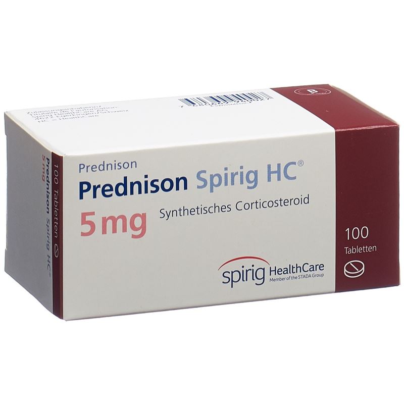 PREDNISON Spirig HC Tabl 5 mg 100 Stk