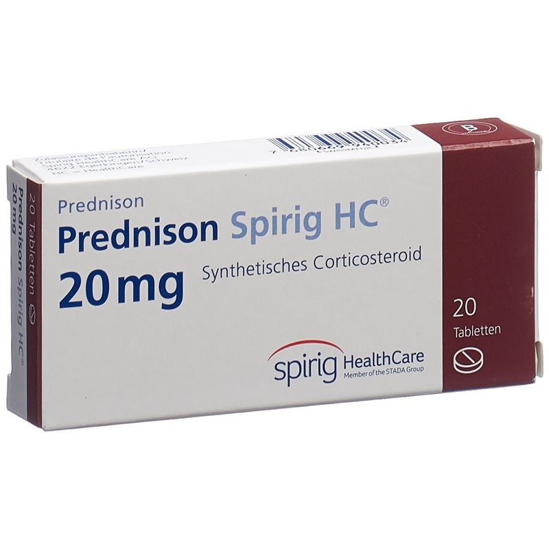 PREDNISON Spirig HC Tabl 20 mg 20 Stk