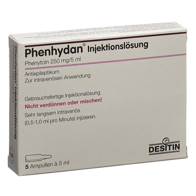 PHENHYDAN Inj Lös 250 mg/5ml i.v. 5 Amp 5 ml