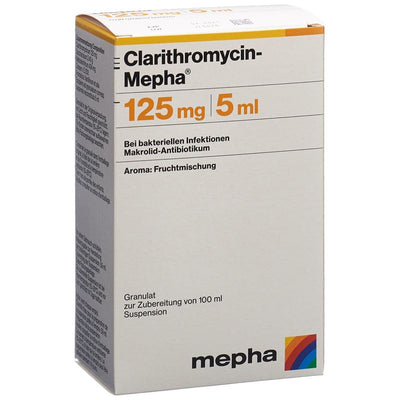 CLARITHROMYCIN Mepha Gran 125 mg/5ml f Susp 100 ml