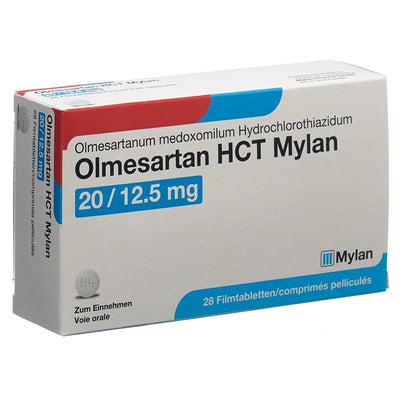 OLMESARTAN HCT Mylan Filmtabl 20/12.5mg 28 Stk