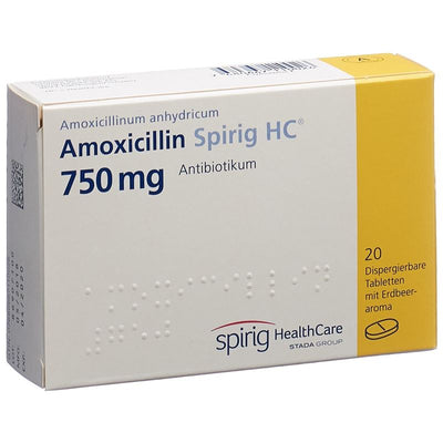 AMOXICILLIN Spirig HC Disp Tabl 750 mg 20 Stk