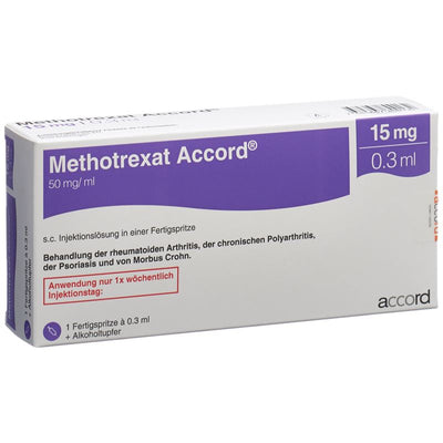 METHOTREXAT Accord 15 mg/0.3ml Fertspr 0.3 ml