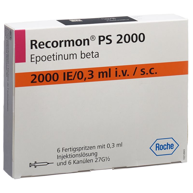 RECORMON PS 2000 IE/0.3ml Nadelsch Fertspr 6 Stk