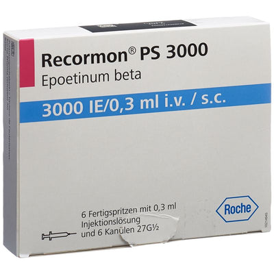 RECORMON PS 3000 IE/0.3ml Nadelsch Fertspr 6 Stk