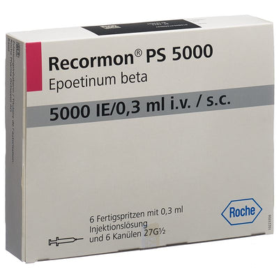 RECORMON PS 5000 IE/0.3ml Nadelsch Fertspr 6 Stk