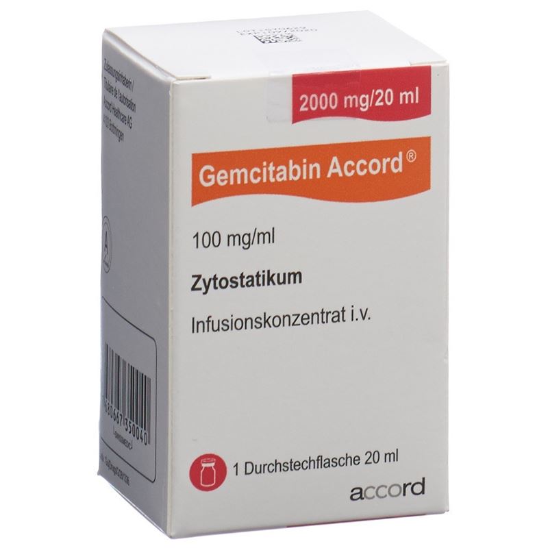 GEMCITABIN Accord 2000 mg/20ml Durchstf