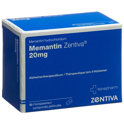 MEMANTIN Zentiva Filmtabl 20 mg 98 Stk