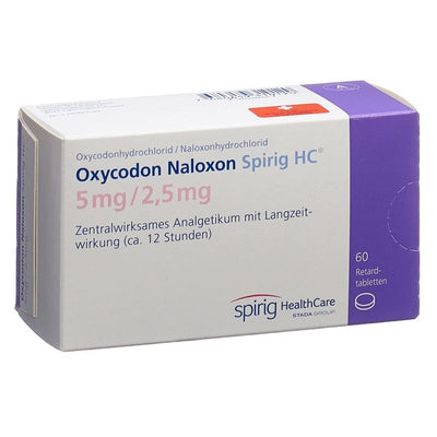 OXYCODON NALOXON Spirig HC Ret Tabl 5/2.5mg 60 Stk