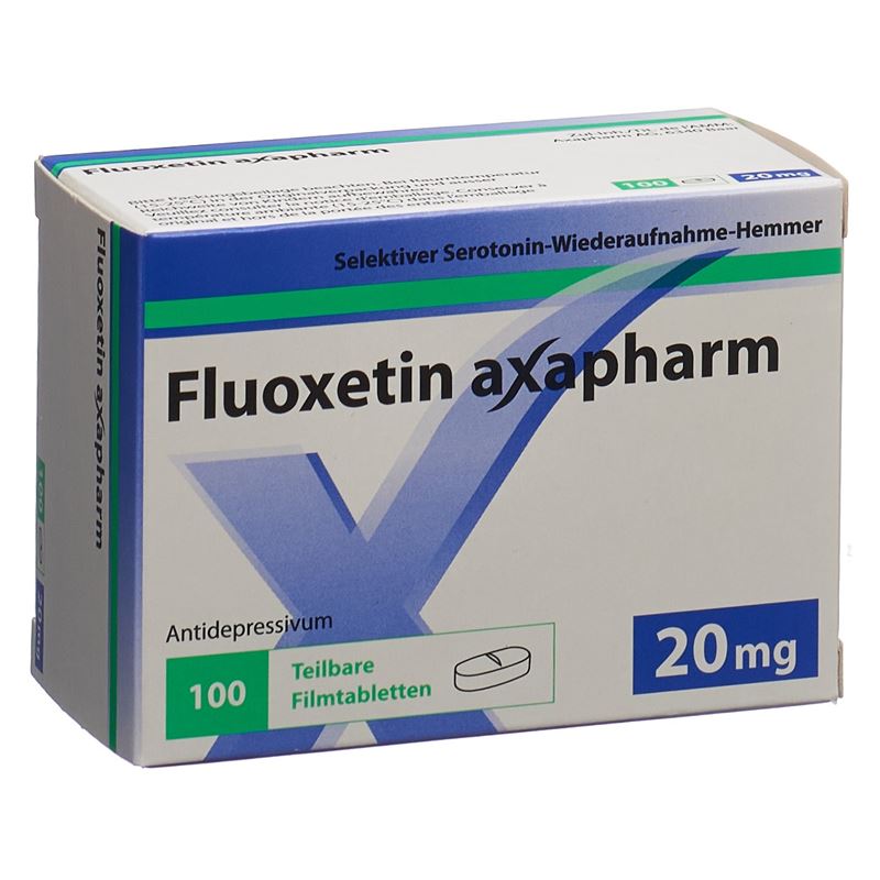 FLUOXETIN Axapharm Filmtabl 20 mg 100 Stk