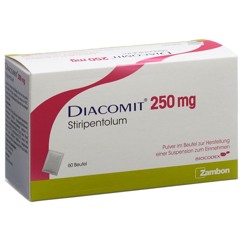 DIACOMIT Plv 250 mg f Susp Btl 60 Stk