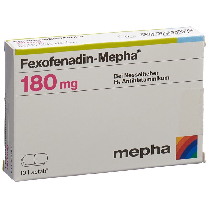 FEXOFENADIN Mepha Lactab 180 mg 10 Stk