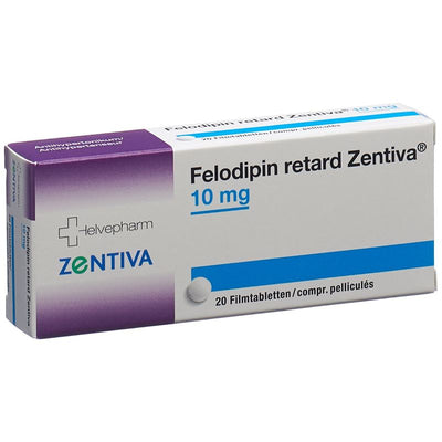 FELODIPIN retard Zentiva 10 mg 20 Stk