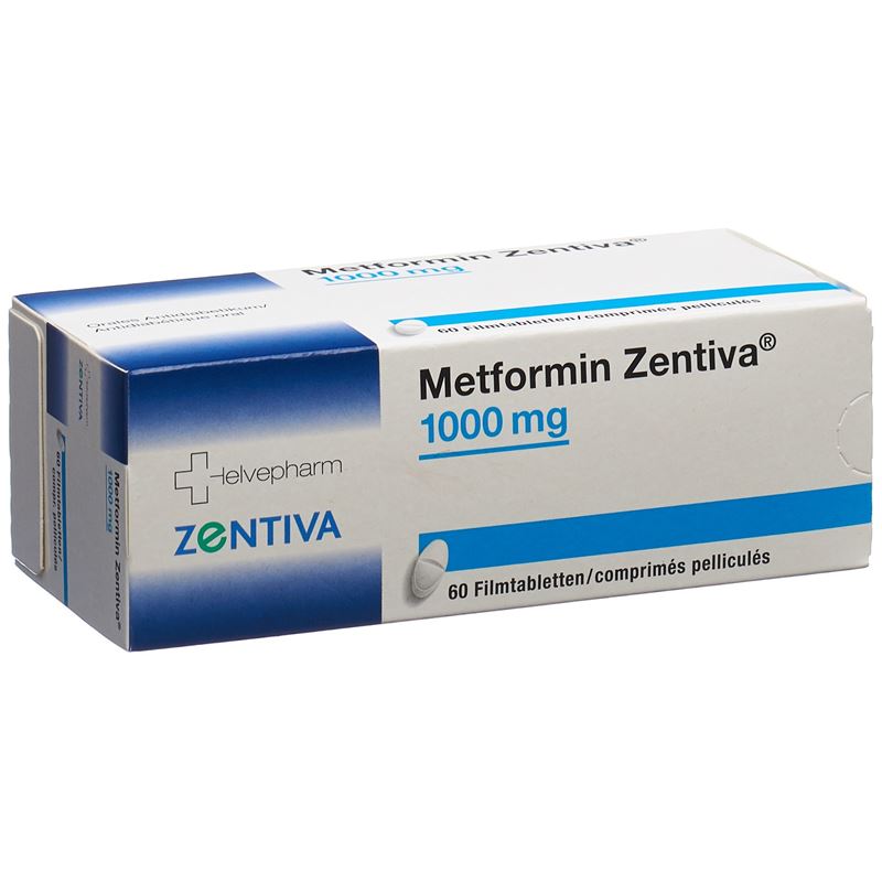 METFORMIN Zentiva Filmtabl 1000 mg 60 Stk