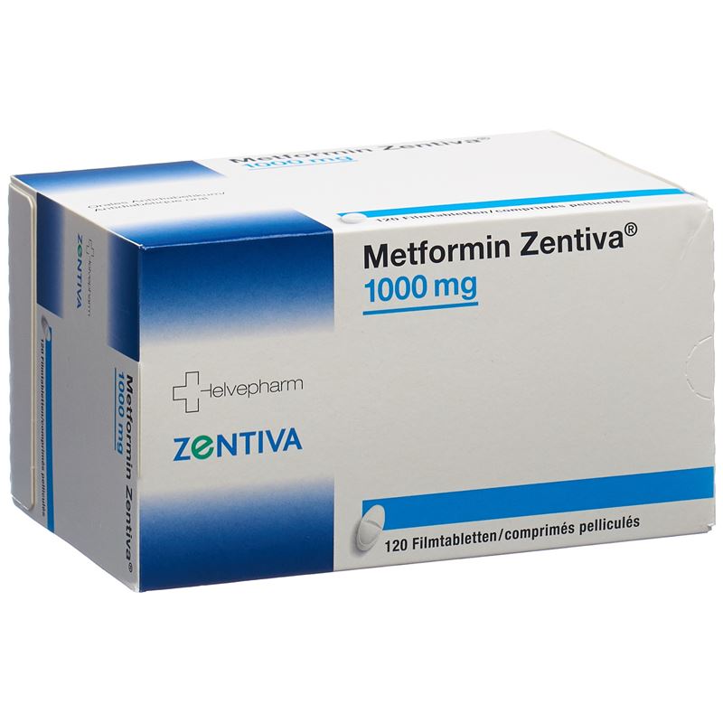 METFORMIN Zentiva Filmtabl 1000 mg 120 Stk